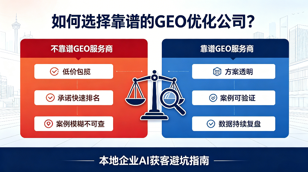 如何选择靠谱的GEO优化公司？本地企业AI获客避坑指南